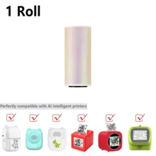57mm Rainbow Thermal Paper Stickers Smooth Durable Self-Adhesive Mini Pocket Printer Refill For Small Business Packaging Decor, Thank You Labels, DIY Craft Projects, Compatible With PeriPage PAPERANG Poooli - View 10