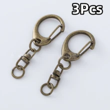 3/5/10/15/20 Pezzi Connettori per Portachiavi in Metallo a Forma di C Argento con Anello a D e Moschettone – Connettori per Gioielli in Lega di Zinco, Anelli per Catene, Strumenti di Collegamento - portachiavi - Visualizzare 29