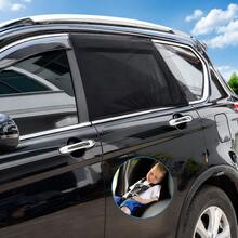 2pcs Universal Car Window Mesh Screen, Fits All Models - Ventilation Sunshade, Protect Car Doors And Side Windows - A - View 3