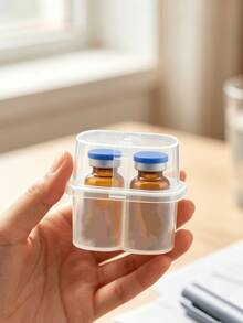 3ml Storage Plastic Box, Ultra Mini Peptide Travel Storage Box, Refrigerator - Each Storage Box Has 2 Compartments, Pocket Size, Can Hold 3ml Medication Bottles, Convenient To Carry, Store Insulin And Peptide Medications Anytime Anywhere (Inner Bottle Not Included) - Multicolor - View 11
