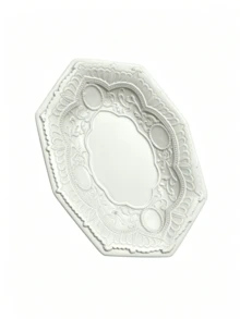 Luxury Display Tray, Jewelry Display Tray, Ring Holder, Elegant Resin Decorative Tray, European Embossed Design, Suitable For Vanity, Makeup Table, Wedding Decor, Photography Props, Women's Gift, Christmas, Birthday - Multicolor - View 13