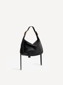 Women's New Vintage Underarm Bag, Thin Adjustable Long Strap Shoulder Bag, Minimalist Square Buckle Flap Bag, Versatile Crossbody Bag For Commute And Travel - Black - View 3