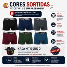 Kit 2 Cueca Boxer Plus Size Masculina Conforto Extremo Microfibra Forro Algodão G1 ao G3 - Multicolorido - Visão 7