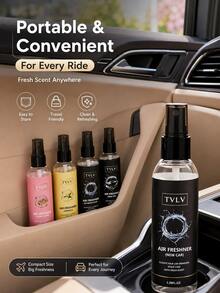 100ml Air Freshener Spray, Jasmine & Sea Breeze Fragrance, Long-Lasting & Aromatic, Alcohol-Free Deodorizer, Suitable For Car/Bedroom/Bathroom/Office/Home, 2-In-1 Body & Hair Refresher, Fresh Fruity Scent, Ideal For Outdoor Camping & RV, Suitable As Gift For Men & Women - Multicolor - View 4