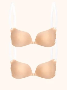 YIYANG 2/1Pack Of Push-Up, Self-Adhesive Bra With Clear Straps; Invisible, Backless, Sticky Bra; Wing-Shaped Bra, Lingerie, And Adhesive Cups. - Multicolor - View 22