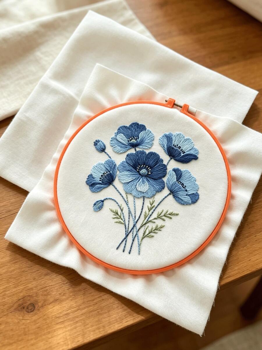 [6 miếng/gói] Vải nền thêu hình vuông 30*30cm màu be, vật liệu cơ bản cho thủ công DIY, phù hợp trang trí nhà cửa và làm quà tặng cá nhân hóa, tương thích với nhiều kỹ thuật thêu - Vải thêu 30cm*30cm - Xem 1