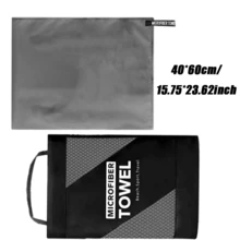 1pc/2pcs Light Gray Microfiber Beach Towel, Soft Comfortable High Absorbency Quick Dry Towel, Skin-Friendly Breathable, Compact, Hang Dry, Comes With Mesh Bag For Convenient Storage, Suitable For Beach, Gym, Yoga, Golf, Cycling, Running - Grey - View 9