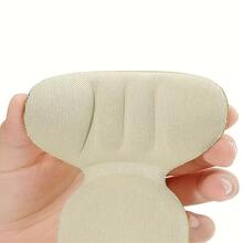 2 Pairs Beige + Black Non-Slip Heel Pads, Suitable For Loose Shoes, High Heel Fit, Unisex, Improve Shoe Fit And Comfort, Prevent Heel Slippage Shoe Accessories - Beige + Black - View 2