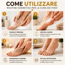 COSMI MILANO Nourishing Cream 100ml Made In Italy For Feet Cracked Heels Quick Absorption Non-Greasy Smooth Soft Scented Feet, Daily Treatment Care For Tired Feet Ideal For Men And Women All Seasons - CREMA NUTRIENTE PER PIEDI 10OML - View 6