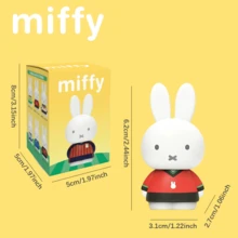 Miffy Blind Box Toy, Cute Rabbit Character With Colorful Outfit PVC Collectible Figure, Japanese Style Cute Mini Doll, Random 1pc Surprise Collectible Toy, Character Display Ornament, Desktop Decoration, Gift For Miffy Fans - Multicolor - View 9