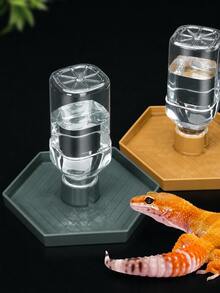 1pc Automatic Water Dispenser, Suitable For Reptiles, Tortoises, Turtles, Bearded Dragons, Lizards, Reptile Water Bowl, Can Maintain Water Supply For 7 Days - Automatic - View 6