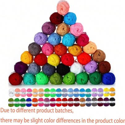 EDCUEBE7 3/10 Rolls 25g Knitted Yarn For DIY Knitting, Hand Knitting, Sewing Fabric, Crochet Yarn, Suitable For Beginners And Moms
