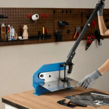Cizalla Manual para Chapa Metálica de 270 mm Cortadora de Chapa de Sobremesa Herramienta de Corte para Procesar Chapas de Metal Duro para Constructores y Aficionados Al Bricolaje - 1/4" - Ver 9