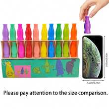 1 Set Memory Bottle Color Matching Game - A Strategic Floor Game Suitable For Classroom Ice-Breaking And Family Entertainment, Can Improve Cognitive Ability. A Fun Group Party Game And Unique Christmas Gift. - Multicolor - View 4
