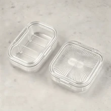 迷你便携式密封硅胶药盒，防尘防潮药品收纳整理盒 - 彩色 - 查看 12