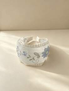 1件女款蕾絲寬髮箍，刺繡髮飾，優雅精緻，復古法式波西米亞風，適合旅行、日常穿搭、婚禮新娘與伴娘髮飾、情人節、畢業季，適用波浪長短髮，可彈性佩戴 - 白色 - 查看 8