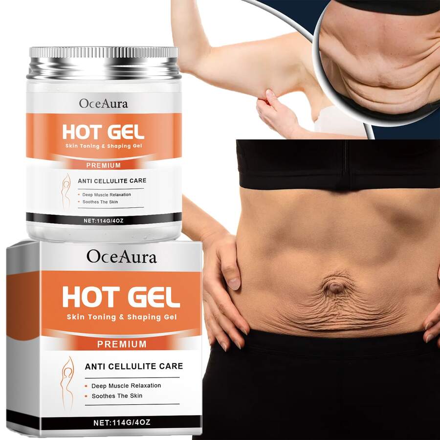 OceAura 114g,Hot Cream, Promoting Heat Shaping, Firming The Skin, Enhancing Skin Elasticity, Tightening The Excess Fat On The Arms And Abdomen, Highlighting A Light And Graceful Figure Care Cream - Orange - View 1
