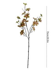 [1]/[2]/[3]件人造綠植枝葉，72cm仿真葉片，適用於牆面裝飾、客廳臥室裝飾、婚禮派對裝飾、桌面填充、秋冬春收穫風格、房間裝飾、家居裝飾、廚房裝飾、婚禮裝飾、桌面裝飾 - 秋綠色 - 查看 3