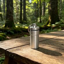 3pcs New Keychain Outdoor Portable Aluminum Sealed Storage Can, Mini Waterproof Storage Can, Tobacco Storage Mini Sealed Can, Portable Keychain Storage Can! - Red 1 + Silver 1 + Green 1 - View 4