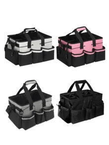 Large Capacity Outdoor Storage Bag, Camping Organizer Bag, Cleaning Tool Storage Bag, Multi-Function Storage Bag, Crossbody Handheld Portable Cleaning Tool Waist Bag, Outdoor Miscellaneous Storage Bag - Multicolor - View 1