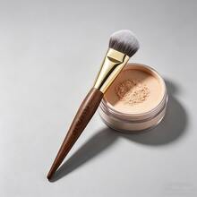 FLUFFIN F47 Angle Makeup Foundation Brush Luxury Professional Cream Foundation Blending Makeup Tool High-End Copper Pipe Rosewood Handle - Redwood - View 4