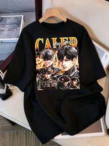 Vintage Caleb Love and Deepspace T-Shirt, Love and Deepspace Geschenk für Frauen und Männer, Unisex-T-Shirt, aK09WdSc - Schwarz - Übersicht 1