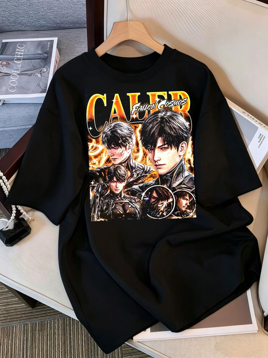 Vintage Caleb Love and Deepspace T-Shirt, Love and Deepspace Geschenk für Frauen und Männer, Unisex-T-Shirt, aK09WdSc - Schwarz - Übersicht 1