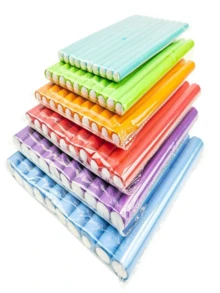 10pcs Slouchy Sleep Hair Styling Tools, Fix Hair Strands To Create Curly Hairstyles Without Damaging Hair, Can Be Used During Sleep, Essential For Daily Home Hair Styling, Bedtime Styling Use, 0.4*7 Inches (10pcs/Pack) - Multicolor - View 7