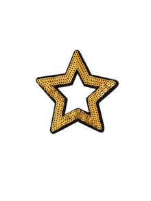 Hollow Star Sequin Applique Patch, Glitter Embroidery Patch, Self-Adhesive Clothing Decoration Patch, DIY Repair Accessory. Clothes Hole Repair, Hoodie Jacket Decoration, Jeans DIY, Backpack Tote Bag Decoration, Hat Sports Shoes Custom Handmade - Multicolor - View 13