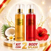 Kit com 2 Body Splash 200ml Lilly Beauty ótima fixação - Pure + Coconut - Visão 2