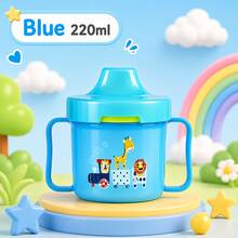 1PC 220ml Dual Handle Duck Spout Sippy Cup, Integrated Lid And Straw, PP Material, Anti-Drop Anti-Spill Water Cup, Portable Direct Drinking, Suitable For Daily Use - Multicolor - View 13