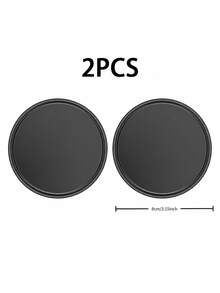 2pcs Washable Heat-Resistant Round Silicone Non-Slip Car Dashboard Sticky Pads, No Residue Reusable Strong Adhesive Gel Pads, Universal Car Interior Phone Holder Anti-Slip Mount Pads - A - View 11