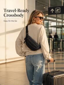 3/1pc Fashion Women's Chest Bag/Shoulder Bag/Crossbody Bag, Durable Scratch-Resistant Material, Suitable For Dating, Travel And Commuting, With Adjustable Shoulder Strap, Perfect Gift For Family, Friends Or Girlfriend - Multicolor - View 10