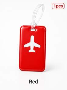 This Luggage Tag Features A Stylish Design With A Prominent Airplane Icon, Vibrant Colors, And High Visibility. It's An Essential For Cruise Travel And Also Perfect For Airport Check-In Or Carry-On Luggage. The Product Comes With A Durable And Flexible PVC Strap, Suitable For Both Men And Women, With Reliable Quality. - Multicolor - View 13