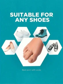 Adjustable Toe Separator - Finger Splint, Reusable Polyester Fracture Bandage, For Hammer Toe, Crooked Toe, And Overlapping Toe, Tie-On Design, Hand Wash, Comfortable Polyester Toe Protector - 多色 - 查看 5