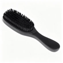 Sisir Gelombang Bulu Babi Hutan, Cocok untuk Rambut Tipis hingga Sedang, Gelombang 360 Derajat, Halus dan Dipoles, Lembut di Kulit Kepala, Gagang Kayu Solid, untuk Menata Jenggot - Sikat Jenggot - View 7