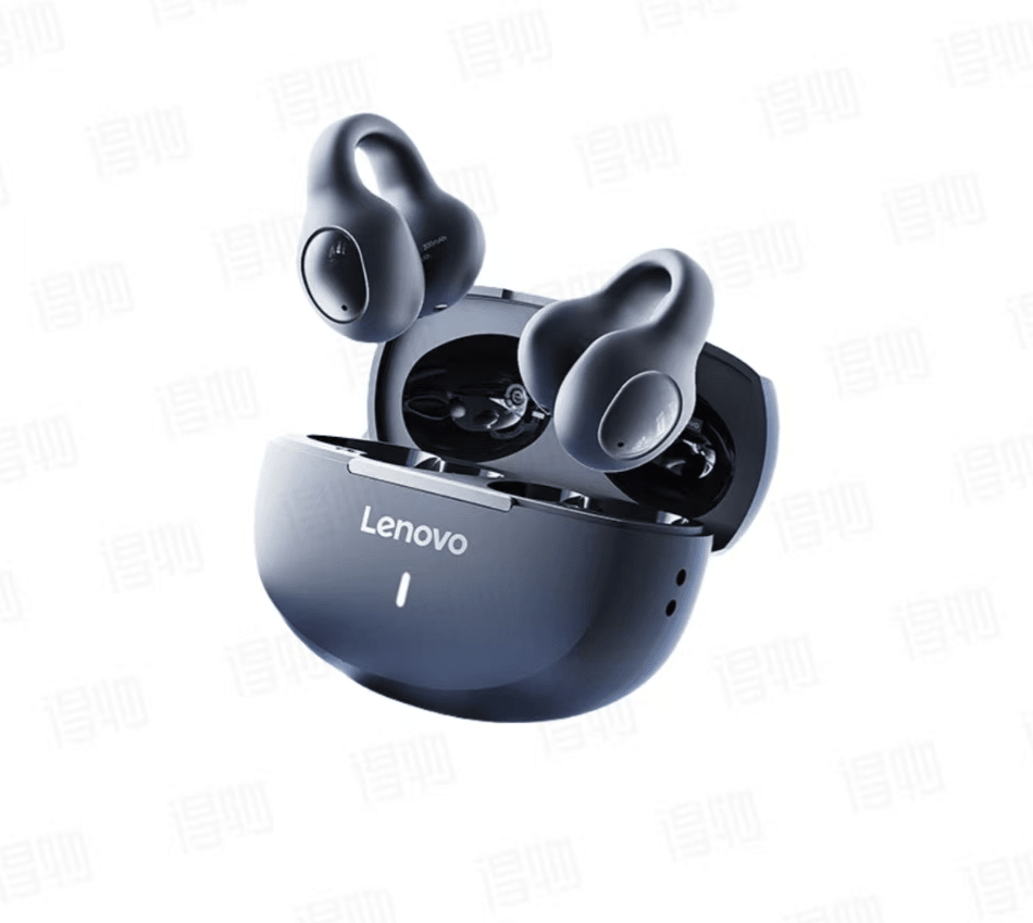 Lenovo Bluetooth Earphones, Clip-On Design, Open-Ear, Upgraded To Bluetooth 5.4, No Sound Leakage, Comfortable For Long-Time Wear, Low Latency, Wireless Sports Music Gaming Earphones, Compatible With Apple, Huawei, Xiaomi And OPPO Phones