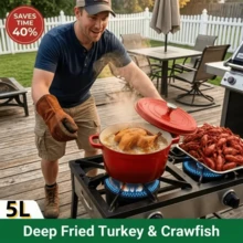 This Multi-Functional Deep Fryer Combines Stewing, Boiling, Braising, Soup Making, Steaming, And Stir-Frying Into One Appliance. It Is Compatible With All Heat Sources And Requires No Assembly. Suitable For Family Restaurants And Outdoor Patios. - View 1