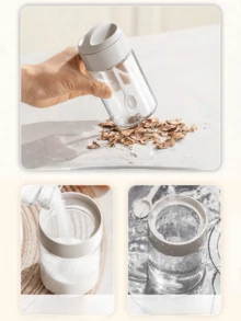 3pcs/2pcs/1pc 250ml Simple&Stylish Kitchen Glass Spice Jars, All-In-One 1.5g/0.053oz Salt Spoon Seasoning Storage Containers, Easy To Clean,Christmas Gifts - 彩色 - 查看 7