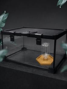 1pc Automatic Water Dispenser, Suitable For Reptiles, Tortoises, Turtles, Bearded Dragons, Lizards, Reptile Water Bowl, Can Maintain Water Supply For 7 Days - Automatic - View 4