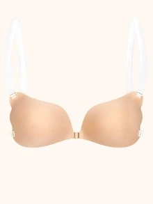 YIYANG 2/1Pack Of Push-Up, Self-Adhesive Bra With Clear Straps; Invisible, Backless, Sticky Bra; Wing-Shaped Bra, Lingerie, And Adhesive Cups. - Multicolor - View 15