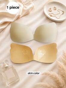 One Piece Wing Adhesive Invisible Strapless Bra, Wedding Bra, Anti-Slip Support Bra Accessory - Multicolor - View 9