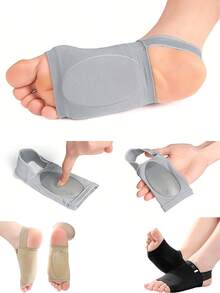 2pcs/Set Upgraded Elastic Bandage Arch Support Sleeve, Breathable, Suitable For Casual Shoes And Sports Shoes, Prevent Slipping - Multicolor - View 2