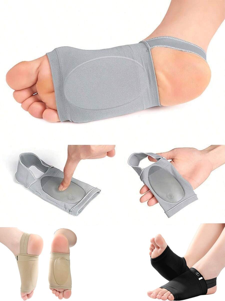 2pcs/Set Upgraded Elastic Bandage Arch Support Sleeve, Breathable, Suitable For Casual Shoes And Sports Shoes, Prevent Slipping