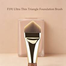 FLUFFIN F191 Ultra Thin Triangle Foundation Brush Luxury Professional Cream Foundation Makeup Tool High-End Copper Pipe Rosewood Handle - Redwood - View 4