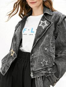 Hollow Star Sequin Applique, Sequin Embroidered Star Patch, Handmade DIY Modification Decorative Accessories, Suitable For Decorating Clothes, Shoes, Bags - Multicolor - View 4