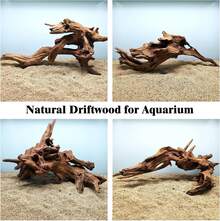 3pcs Wood Aquarium Driftwood Suitable For Fish Tank & Reptile Terrarium, Fast-Sinking Branches With Assorted Lengths, Shrimp, Snails, Aquascaping Decor For Fish Tanks And Reptile Habitat - 3 Pcs - View 4