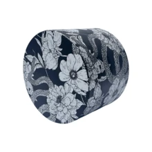 1 buah penggiling bubuk motif ular bunga alas hitam 50mm, ruang penyimpanan bubuk dengan saringan 4 lapis yang dapat dilepas, alat penggiling halus meja motif bunga sketsa hitam putih, aksesori merokok. - View 4