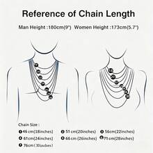 6mm 18K Gold Plated Stainless Steel Cuban Link Chain Necklace For Men Women, Punk Hip Hop Gold Chain Jewelry For Daily Wear Party Gift Stage Show - 6毫米/0.23英寸 - 查看 2