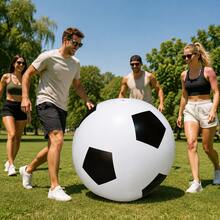1 buah Bola Sepak Tiup Ukuran Besar, Gadget Seru Interaktif untuk Pantai & Halaman di Musim Panas! Ukuran Besar dengan Efek Visual yang Dahsyat, Tinggi Sebanding dengan Orang Dewasa Setelah Ditiup, Mudah Dilempar untuk Memicu Permainan Kejar-kejaran Antar Pemain, Langsung Membangkitkan Suasana Pesta Pantai & Pertemuan Keluarga, Properti Foto Posisi C yang Sempurna, Tahan Lama dan Tahan terhadap Tendangan dan Aus; Diameter Besar untuk Stabilitas dan Ketahanan terhadap Bergulir, Praktis dan Portabel, Desain Pengisian & Pengempisan Cepat, Volume Penyimpanan Kompak, Mudah Muat di Bagasi; Cocok untuk Pantai, Halaman, Kebun, Tepi Kolam Renang dan Semua Skenario - MultiWarna - View 1